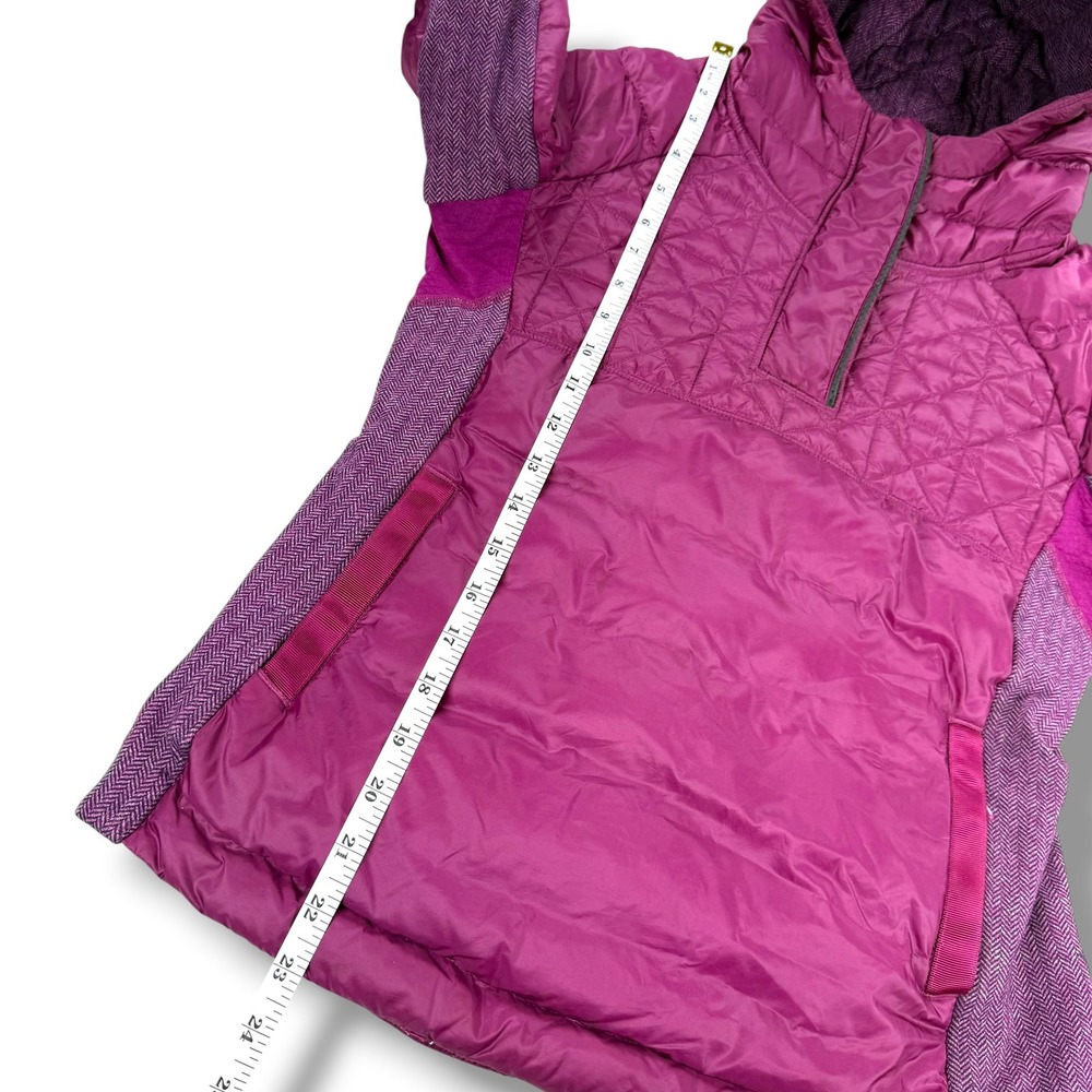 Ivivva (by Lululemon) Up to Snow Good Down Puffer Hooded Jacket Girls 14 Purple - Picture 14 of 15